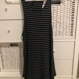 Striped flowy tank top